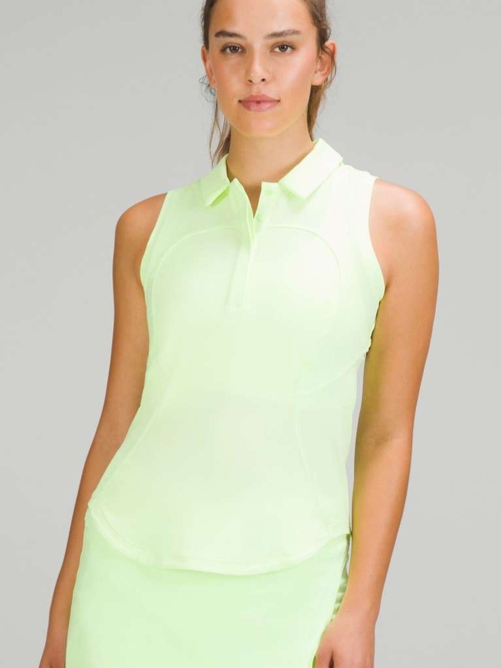🆕️ Lululemon Yellow Quick-Drying Sleeveless Polo Shirt